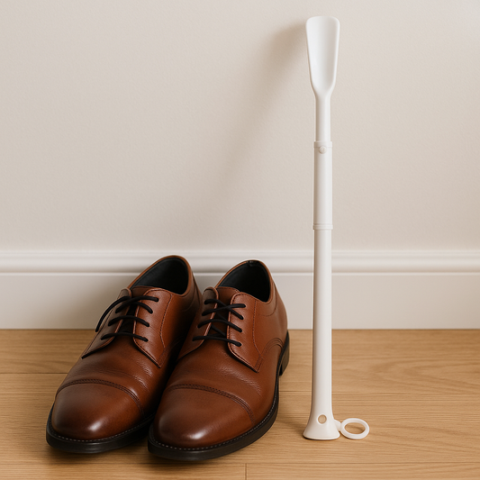 Telescopic Shoehorn for Easy Donning